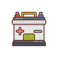 Battery icon in vector. Illustration vector