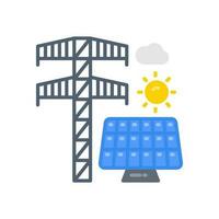 Solar Plant icon in vector. Illustration vector