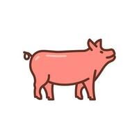 Cerdo icono en vector. ilustración vector
