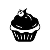 Pastries icon in vector. Illustration vector