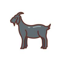 Goat icon in vector. Illustration vector