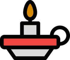 Vector illustration of Candle Stand icon.