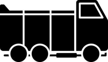 Illustration of truck glyph icon. vector