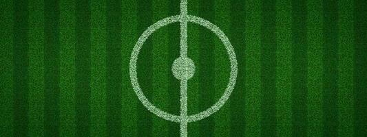 Top view of realistic soccer pitch center vector