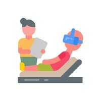 VR Therapy icon in vector. Illustration vector