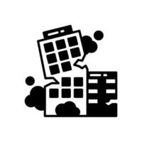 Structural Collapse icon in vector. Illustration vector