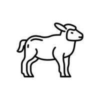 Lamb icon in vector. Illustration vector