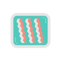 Bacon icon in vector. Illustration vector