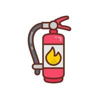 fuego extintor icono en vector. ilustración vector