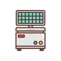 Solar Freezer icon in vector. Illustration vector