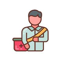 Paramedics icon in vector. Illustration vector