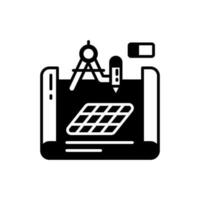 Blueprint icon in vector. Illustration vector