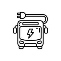 solar autobús icono en vector. ilustración vector