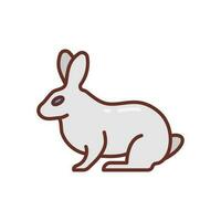 Rabbit icon in vector. Illustration vector