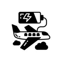 Electric Aviation icon in vector. Illustration vector