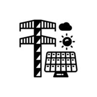 Solar Plant icon in vector. Illustration vector