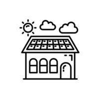 Solar PV Roof icon in vector. Illustration vector