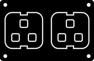 Socket icon in flat style. vector