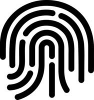 Fingerprint Scan icon. vector