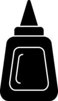 Flat style glue bottle icon. vector