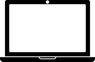 Icon of monitor with camera in isolated. vector