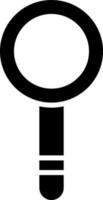 Flat style magnifying glass icon. vector