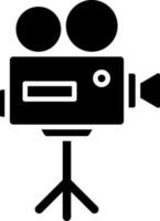 Illustration of video camera icon. vector