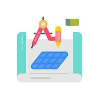 Blueprint icon in vector. Illustration vector