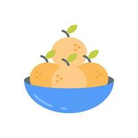 Orange icon in vector. Illustration vector