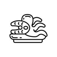 mar comida icono en vector. ilustración vector
