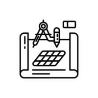 Blueprint icon in vector. Illustration vector