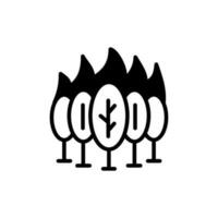 fuego fatuo alivio icono en vector. ilustración vector