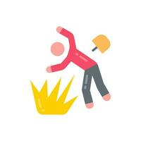 Mining Accident icon in vector. Illustration vector