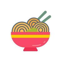 Noodles icon in vector. Illustration vector