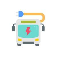 Solar Bus icon in vector. Illustration vector