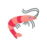 Shrimp icon in vector. Illustration vector