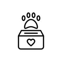 Animal To Donation icon in vector. Illustration vector