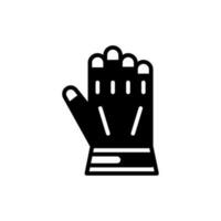 guantes icono en vector. ilustración vector