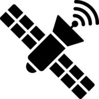 Glyph satellite icon or symbol. vector