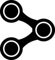 Share icon in flat style. vector