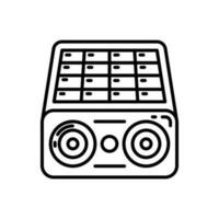 Solar Speaker icon in vector. Illustration vector