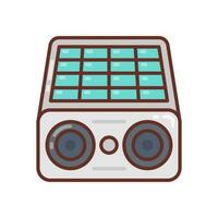 Solar Speaker icon in vector. Illustration vector