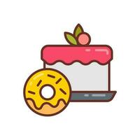 panadería icono en vector. ilustración vector