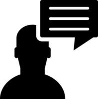 User chatting icon or symbol. vector