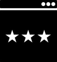 Star rating icon or symbol. vector