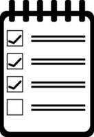 Checklist icon in flat style. vector