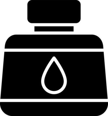 Ink bottle glyph icon or symbol.