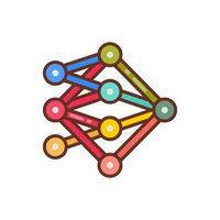 Neural Network icon in vector. Illustration vector