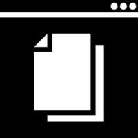 Website window folder icon in flat style. vector