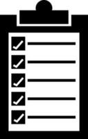 Clipboard or checklist icon. vector